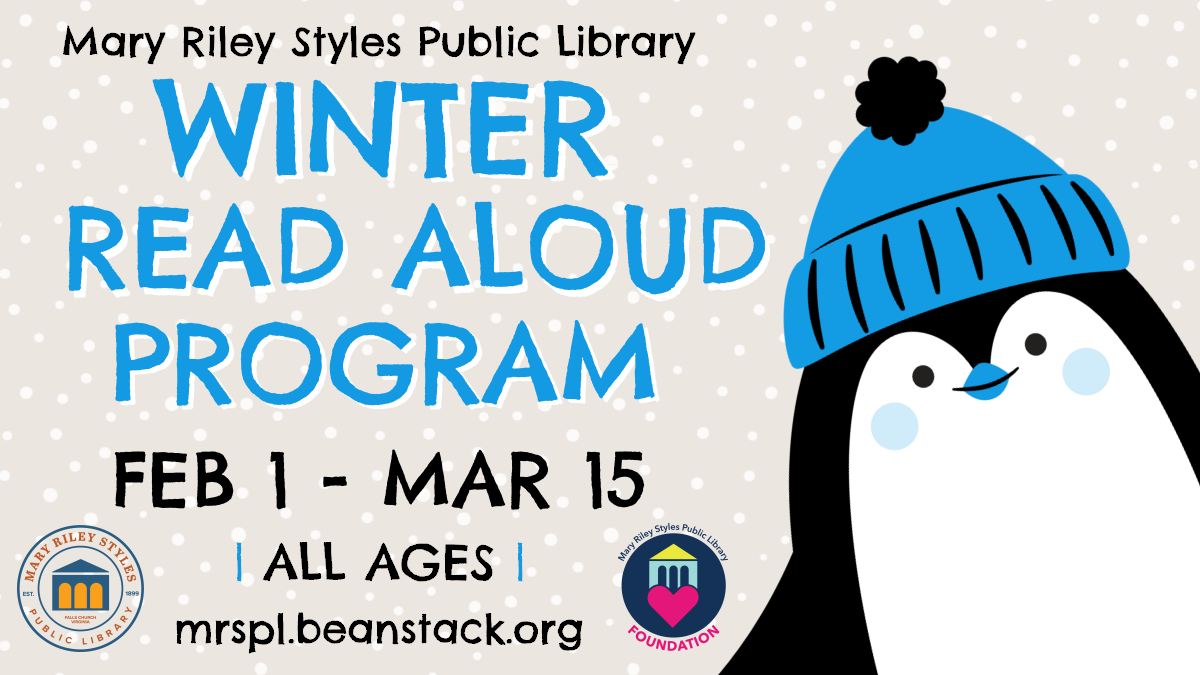 Winter Read Aloud banner: February 1 - March 15 All Ages
