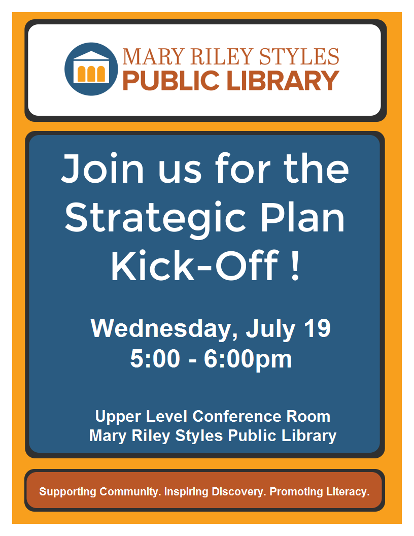 Join us for the Strategic Plan Kick Off