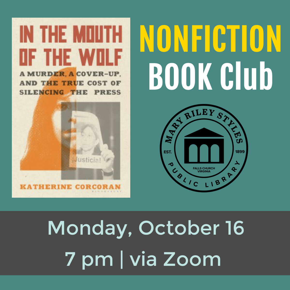 In the Mouth of the Wolf will be discussed in the November meeting.