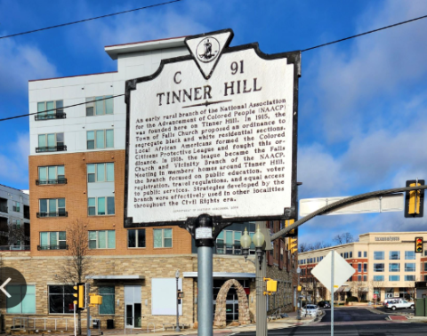 Tinner Hill Historic Marker
