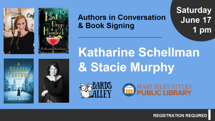 Author Talk: Katharine Schellman with Stacie Murphy Saturday June 17 at 1 pm